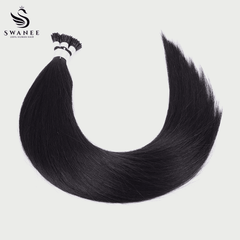 I Tip Pre Bonded Hair Extensions 100% Real Human Hair Jet Black #1