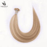 Flat Tip Pre Bonded Hair Extensions 100% Real Human Hair Blonde #P18/613