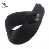 Genius Weft Hair Extensions 100% Remy Human Hair Natural Black #1B