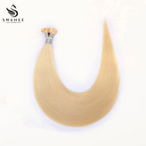 Flat Tip Pre Bonded Hair Extensions 100% Real Human Hair Blonde #613