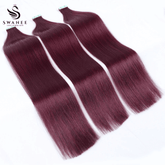 PU Tape In Hair Extensions 100% Remy Human Hair #99J Color