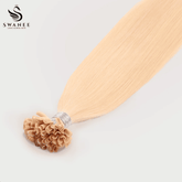 U Tip Keratin Bond Hair Extensions 100% Real Human Hair Blonde #613