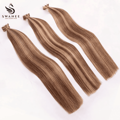 PU Tape In Hair Extensions P4/27 Highlight Tape Hair