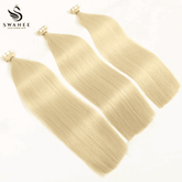 PU Tape In Hair Extensions #60 Platinum Blonde Tape Hair