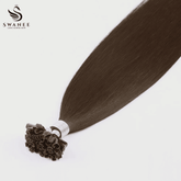 U Tip Keratin Bond Hair Extensions 100% Real Human Hair Dark Brown #4