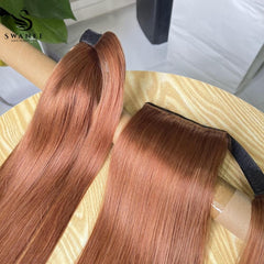 100% Human Hair Ponytail Extensions Straight #35