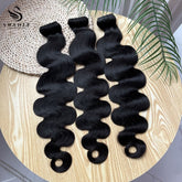 PU Clip Hair Extensions Body Wave Clip Hair Extensions Natural Black #1B