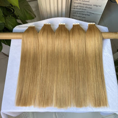 PU Tape In Hair Extensions 100% Remy Human Hair 27 Color
