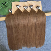 Flat Tip Pre Bonded Hair Extensions 100% Real Human Hair #4 Dark Brown