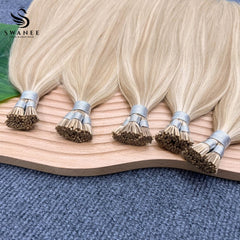 I Tip Pre Bonded Hair Extensions 100% Real Human Hair Pink Gold Blond #P18/613