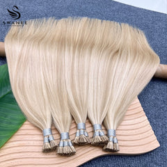 I Tip Pre Bonded Hair Extensions 100% Real Human Hair Pink Gold Blond #P18/613