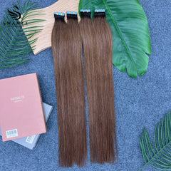 PU Tape In Hair Extensions 100% Remy Human Hair #T1B/30 Color