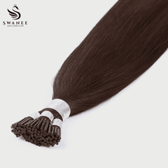 I Tip Pre Bonded Hair Extensions 100% Real Human Hair Dark Brown #4