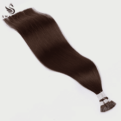 I Tip Pre Bonded Hair Extensions 100% Real Human Hair Dark Brown #4