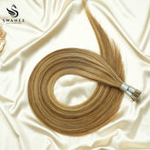 I Tip Pre Bonded Hair Extensions 100% Real Human Hair Highlights #P4/27