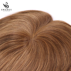 14x15cm Mono Base Human Hair Topper Hairpiece For Women #2