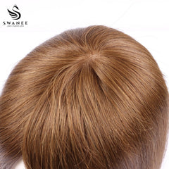 11x17cm Mono Base Human Hair Topper Hairpiece For Women #2