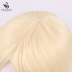 11x17cm Mono Base Human Hair Topper Hairpiece For Women #613