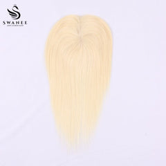 11x17cm Mono Base Human Hair Topper Hairpiece For Women #613