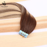 Virgin Hair Machine Weft Extensions 100% Human Hair #B2/18