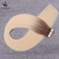 Virgin Hair Machine Weft Extensions 100% Human Hair #T5/55