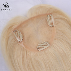 9x11cm Mono Base Human Hair Topper Hairpiece For Women #60