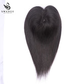 9x11cm Mono Base Human Hair Topper Hairpiece For Women Nature Black #1B