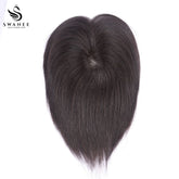 10x13cm Mono Base Human Hair Topper Hairpiece For Women Nature Black #1B