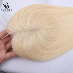9x11cm Mono Base Human Hair Topper Hairpiece For Women #60