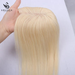 9x11cm Mono Base Human Hair Topper Hairpiece For Women #60