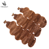 PU Tape In Hair Extensions Body Wave Double Drawn Tape In Hair 100% Virgin Hair Dark Brown #4