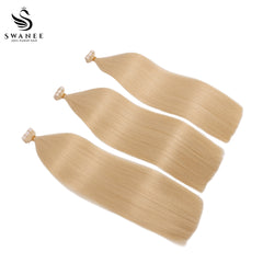 PU Tape In Hair Extensions Straight Double Drawn Tape In Hair 100% Virgin Hair Beach Blonde #613