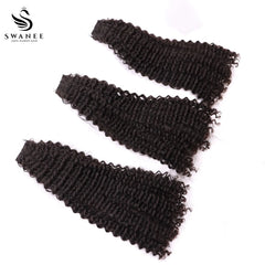 PU Tape In Hair Extensions Deep Curly Double Drawn Tape In Hair 100% Virgin Hair Nature Black #1B