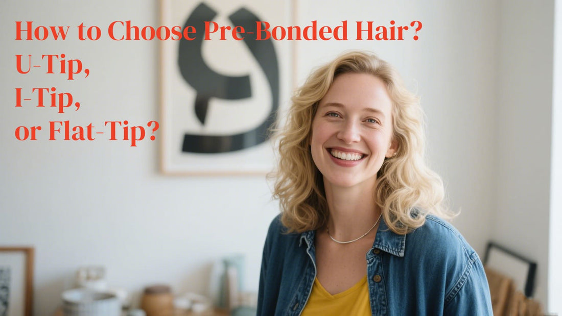 How to Choose Pre-Bonded Hair? U-Tip, I-Tip, or Flat-Tip?