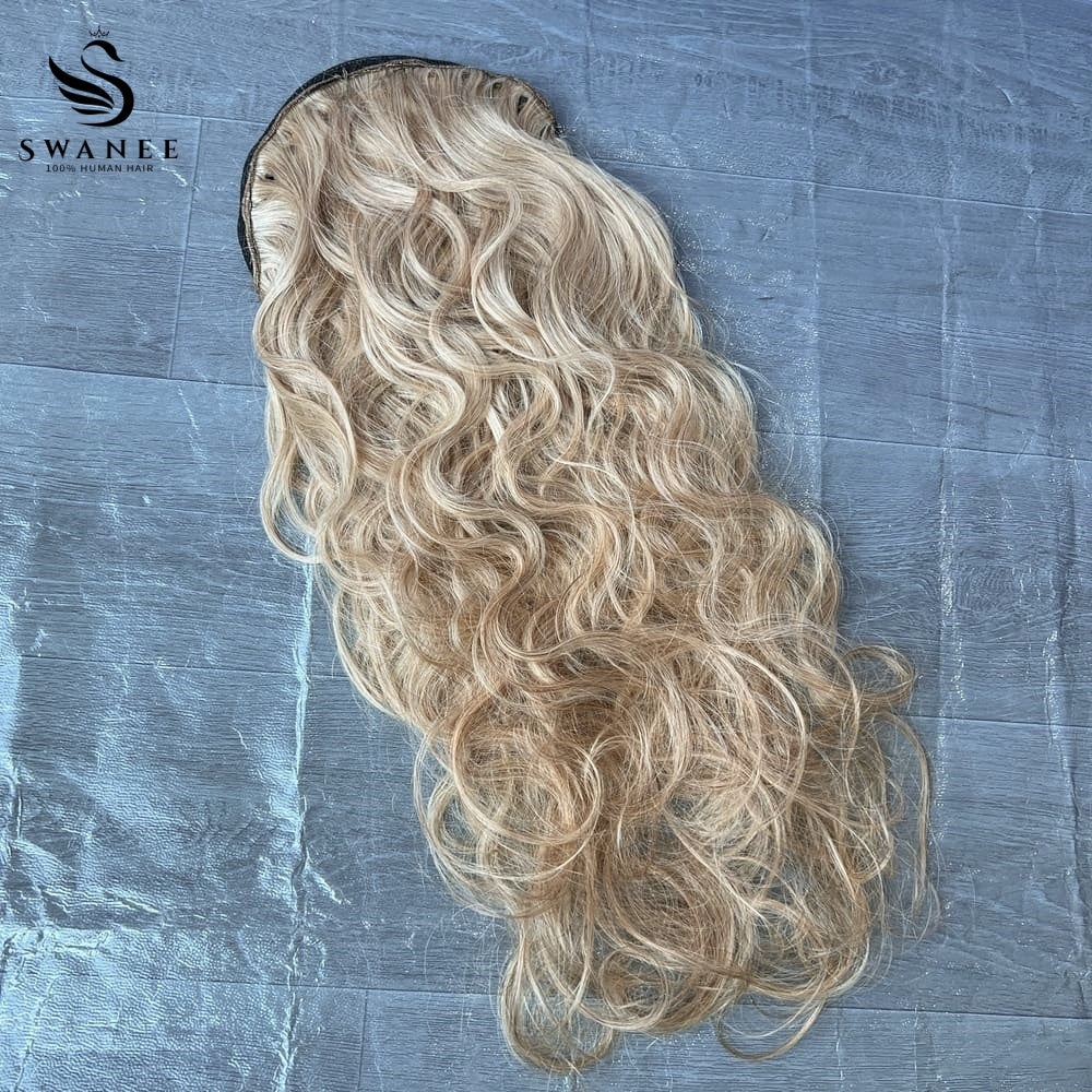 100% Human Hair Ponytail Extensions Body Wave #27