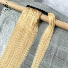 100% Human Hair Ponytail Extensions Straight #27