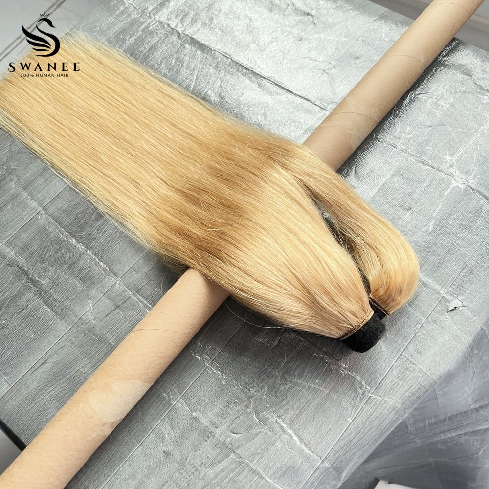 100% Human Hair Ponytail Extensions Straight #27