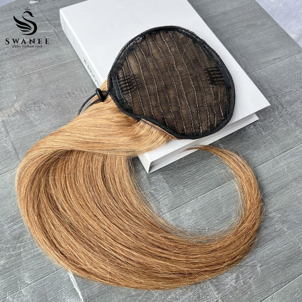 100% Human Hair Ponytail Extensions Straight #8