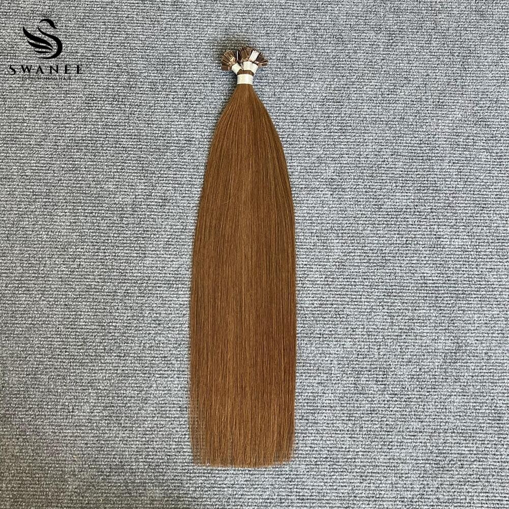 Flat Tip Pre Bonded Hair Extensions 100% Real Human Hair #4 Dark Brown