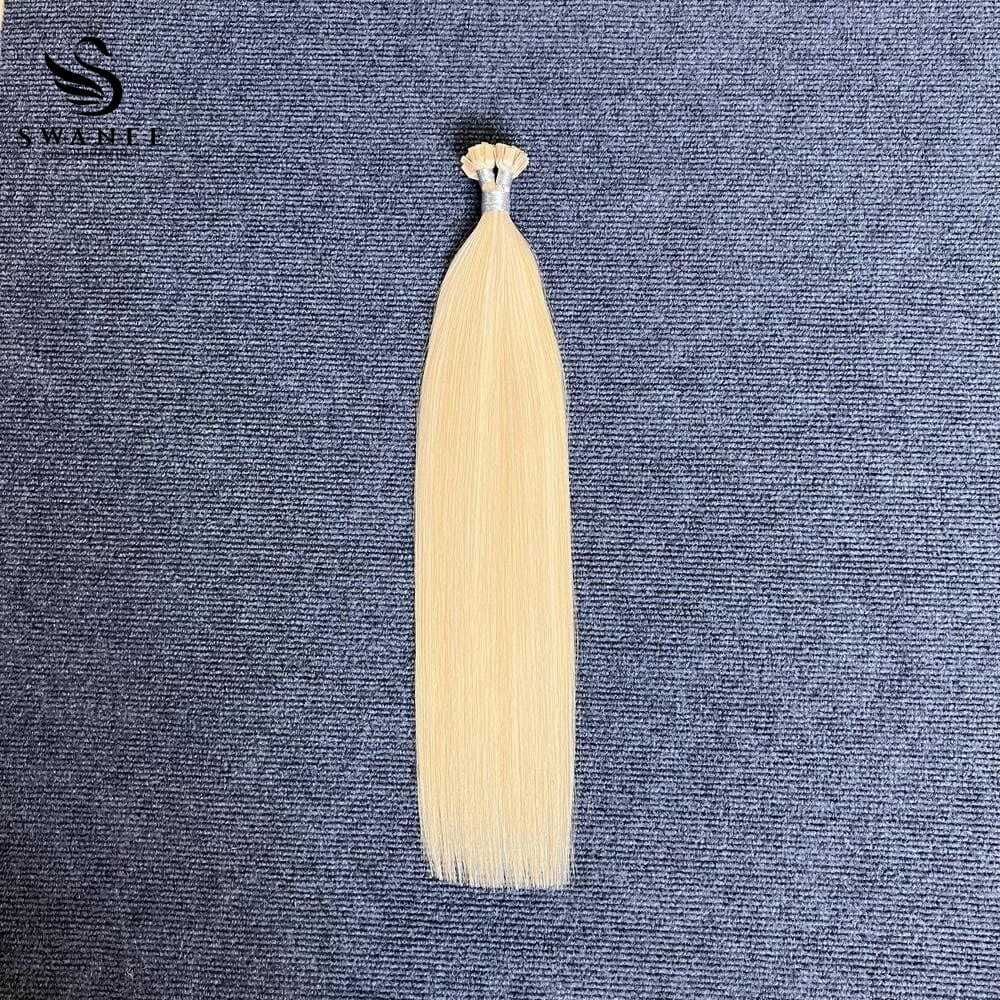 Flat Tip Pre Bonded Hair Extensions 100% Real Human Hair #27/60 Highlight Blonde