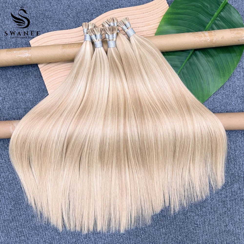 I Tip Pre Bonded Hair Extensions 100% Real Human Hair Pink Gold Blond #P18/613
