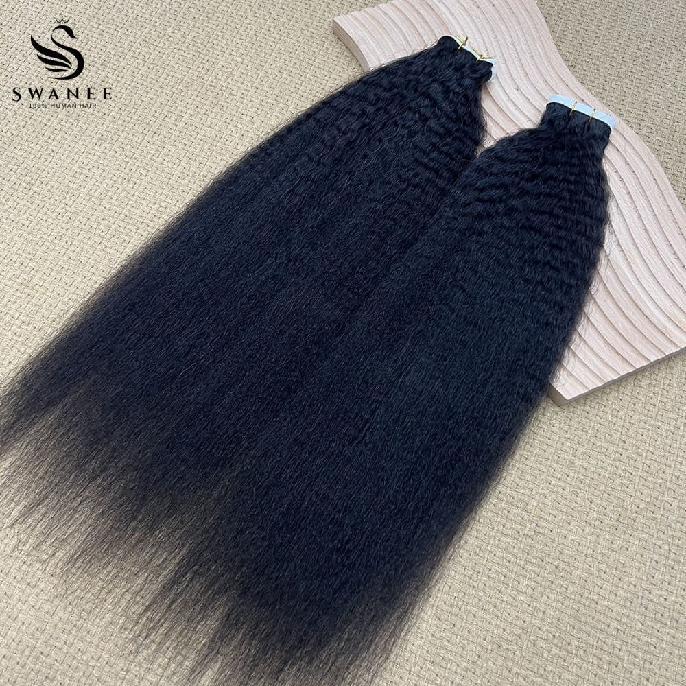 Virgin Hair Machine Weft Extensions 100% Human Hair Nature Black #1B