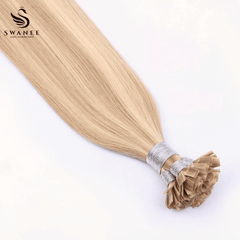 Flat Tip Pre Bonded Hair Extensions 100% Real Human Hair Blonde #P18/613