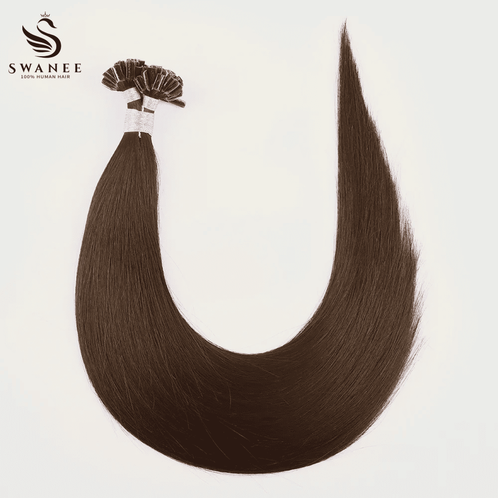 U Tip Keratin Bond Hair Extensions 100% Real Human Hair Dark Brown #4