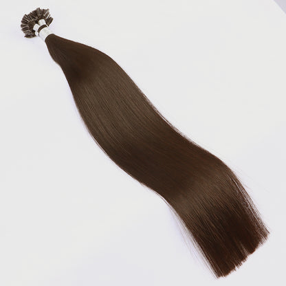 U Tip Keratin Bond Hair Extensions 100% Real Human Hair Dark Brown #4