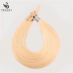 U Tip Keratin Bond Hair Extensions 100% Real Human Hair Platinum Blonde #60