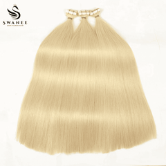 PU Tape In Hair Extensions #60 Platinum Blonde Tape Hair