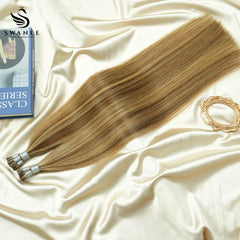 I Tip Pre Bonded Hair Extensions 100% Real Human Hair Highlights #P4/27