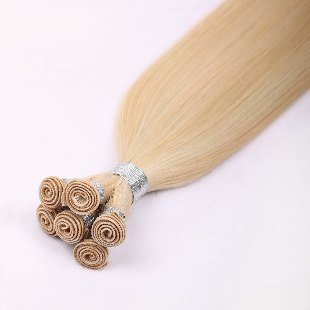 Genius Weft Hair Extensions 100% Human Hair Highlight Blonde P27/60