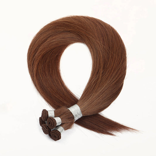 Genius Weft Hair Extensions Remy Hair Quick Weave Dark Brown #4